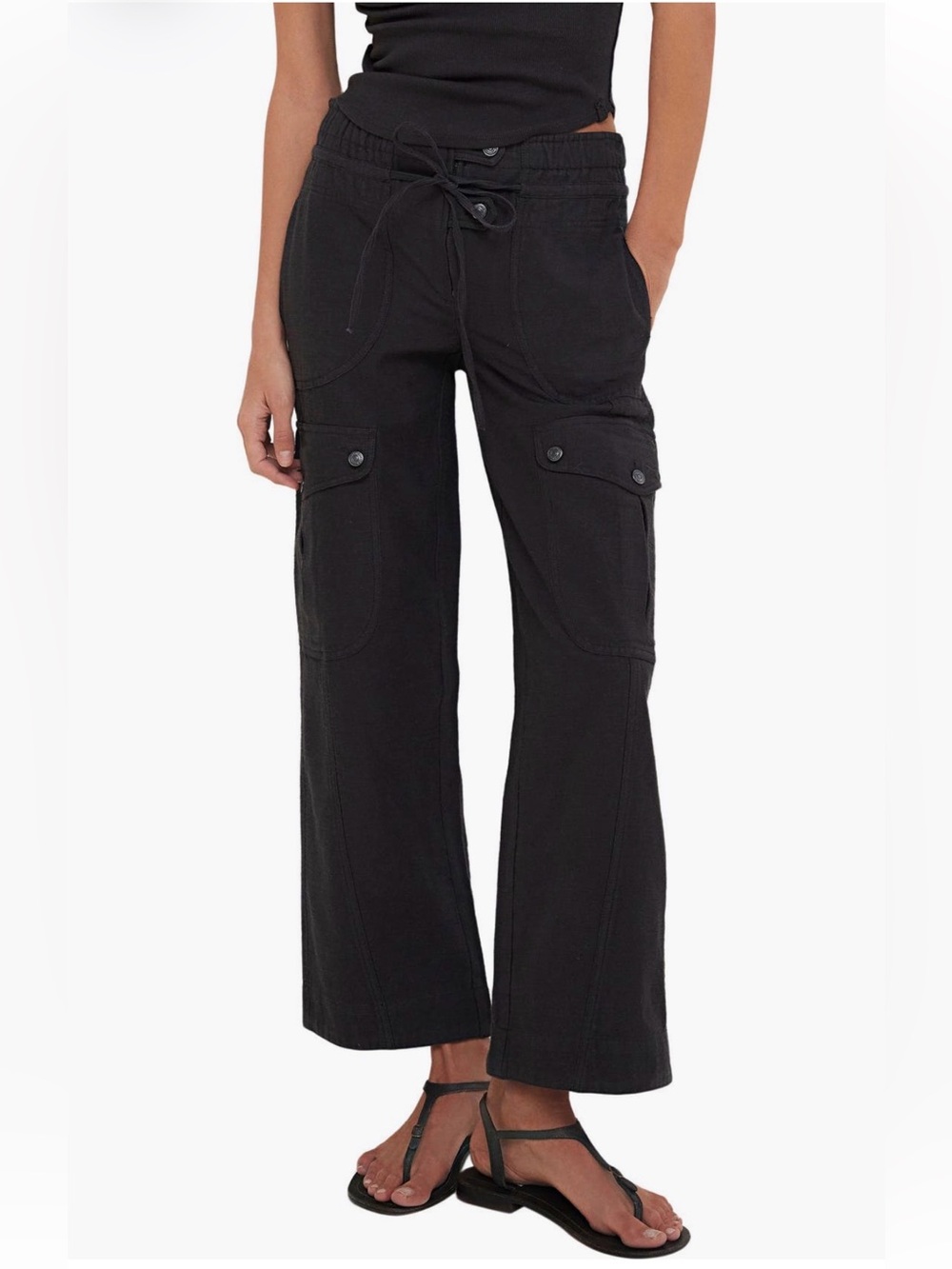Free People Park Ave Pull-On Cargo Pants